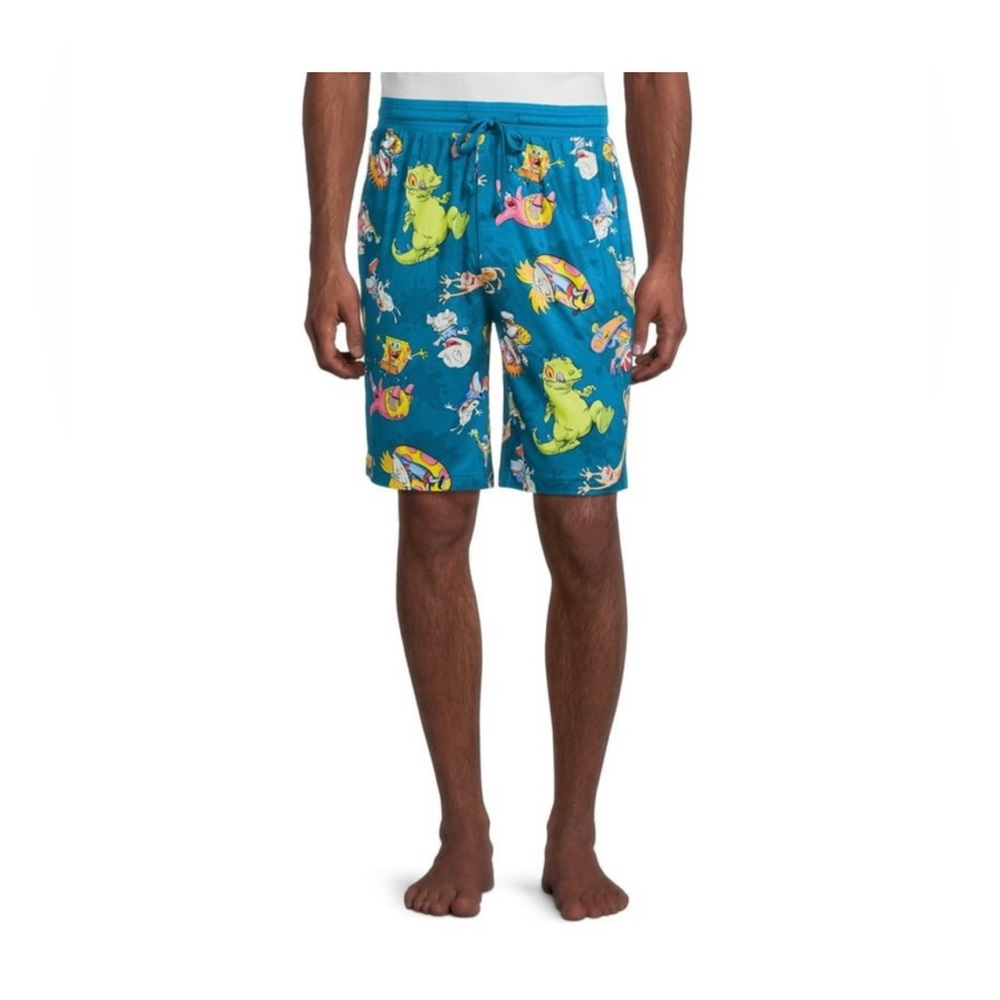 Nickelodeon 90’s cartoon shows men’s pj shorts